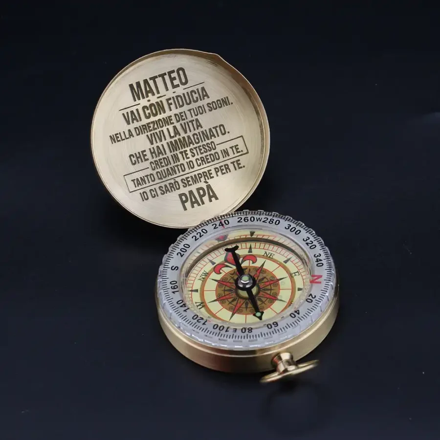 LifePathCompass© - Engraved Compass in Italian - Kuva 3
