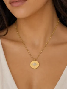 Collar Estrella Polar - Bañado en oro de 18K