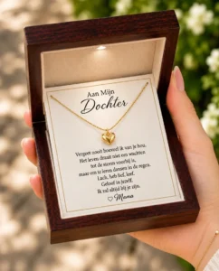 Heart Necklace with LED Wooden Box