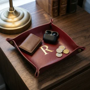 Monogram Leren Schaaltje