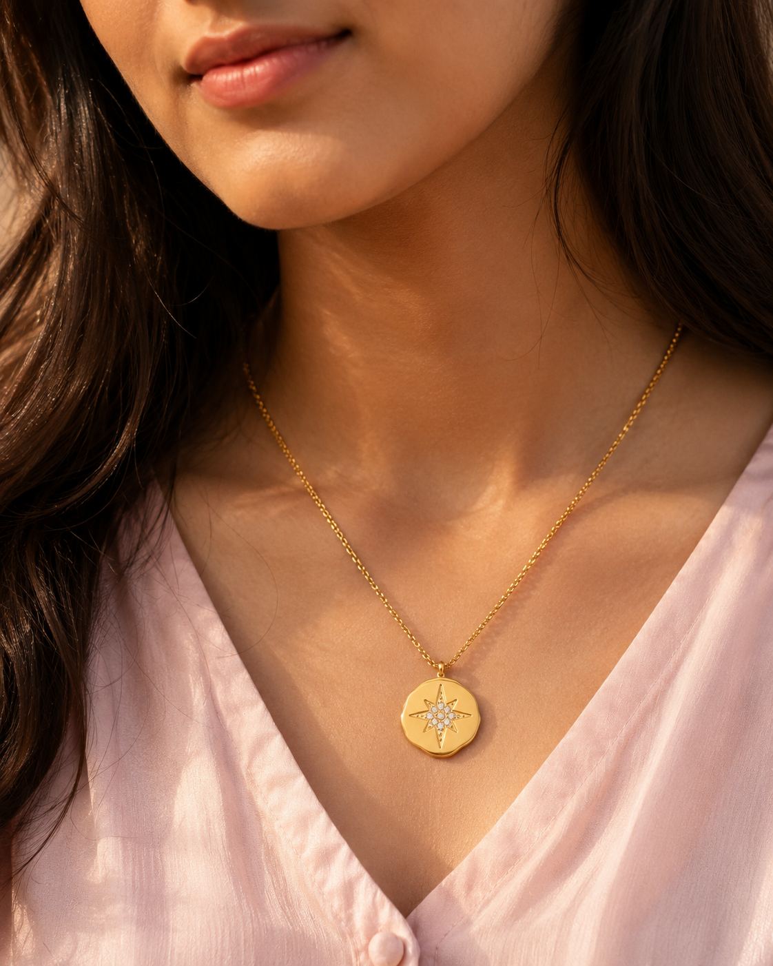 Gold-Plated North Star Necklace - Image 5
