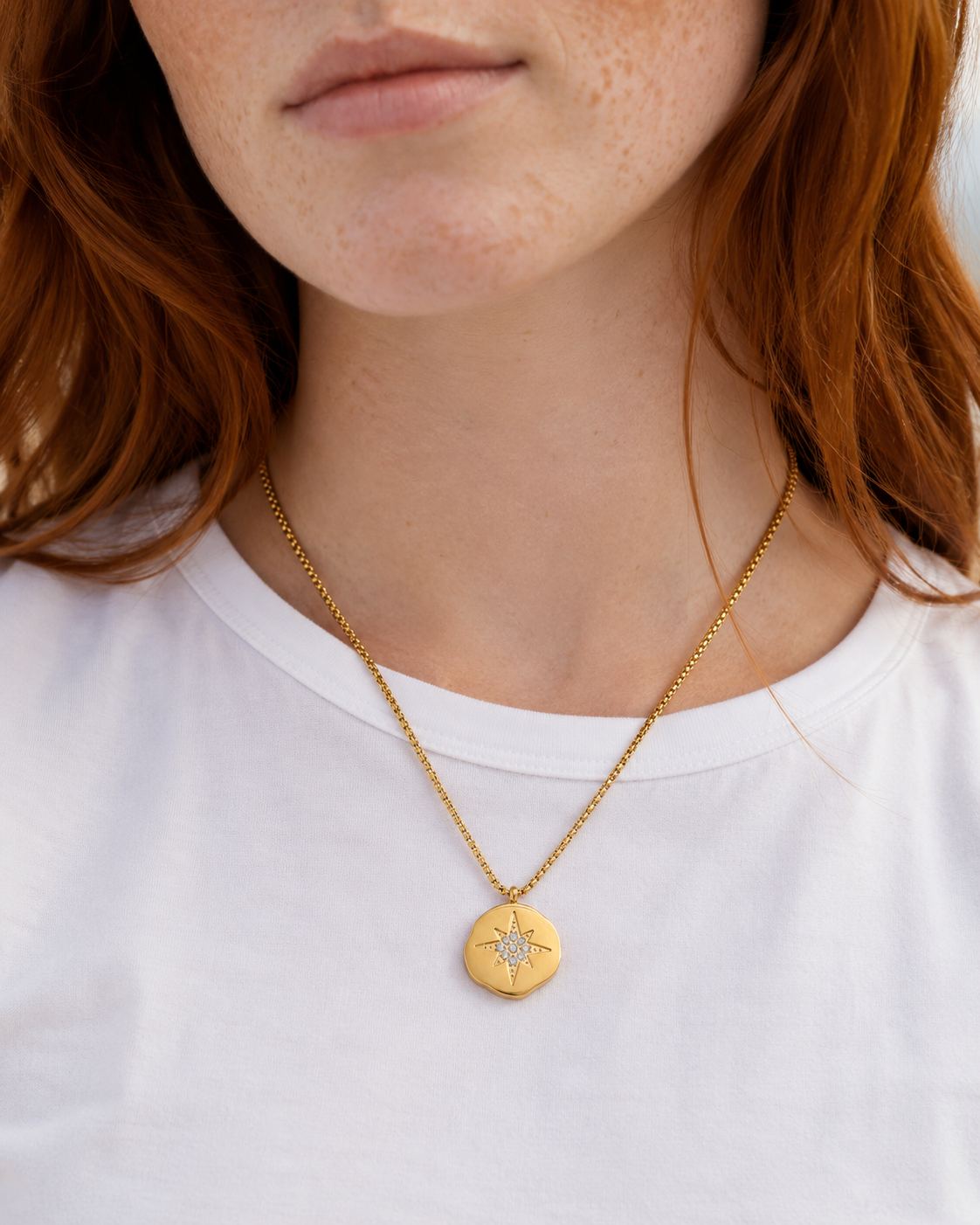 Gold-Plated North Star Necklace - Image 3
