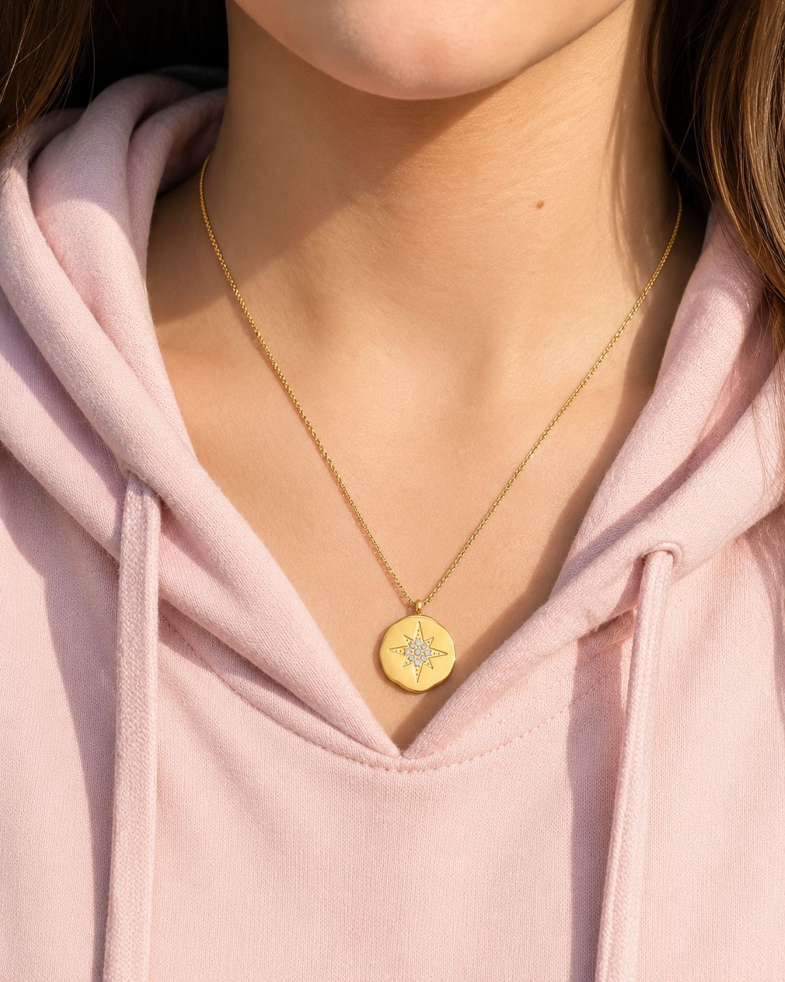 Gold-Plated North Star Necklace - Image 4