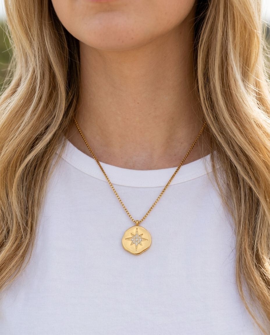 Gold-Plated North Star Necklace