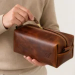 Personalized Leather Travel Bag
