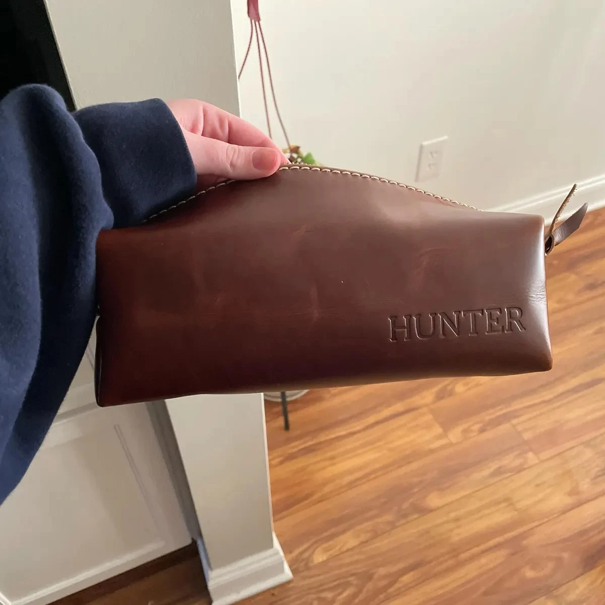 Personalized Leather Travel Bag - Image 3