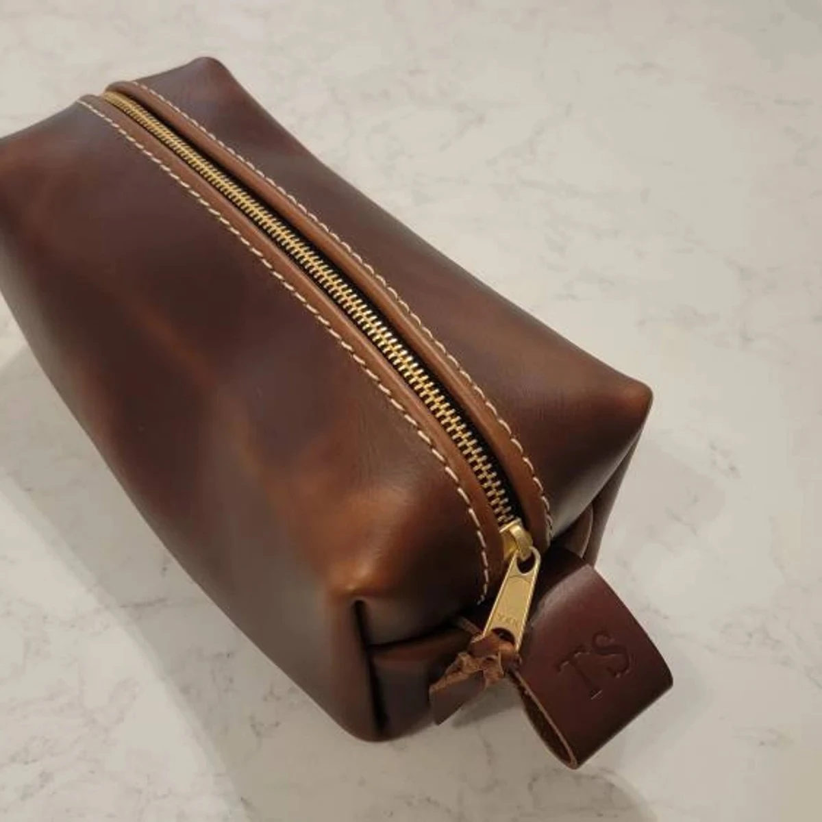 Personalized Leather Travel Bag - Image 2