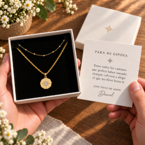 Set de Dos Collares North Star para Mi Esposa