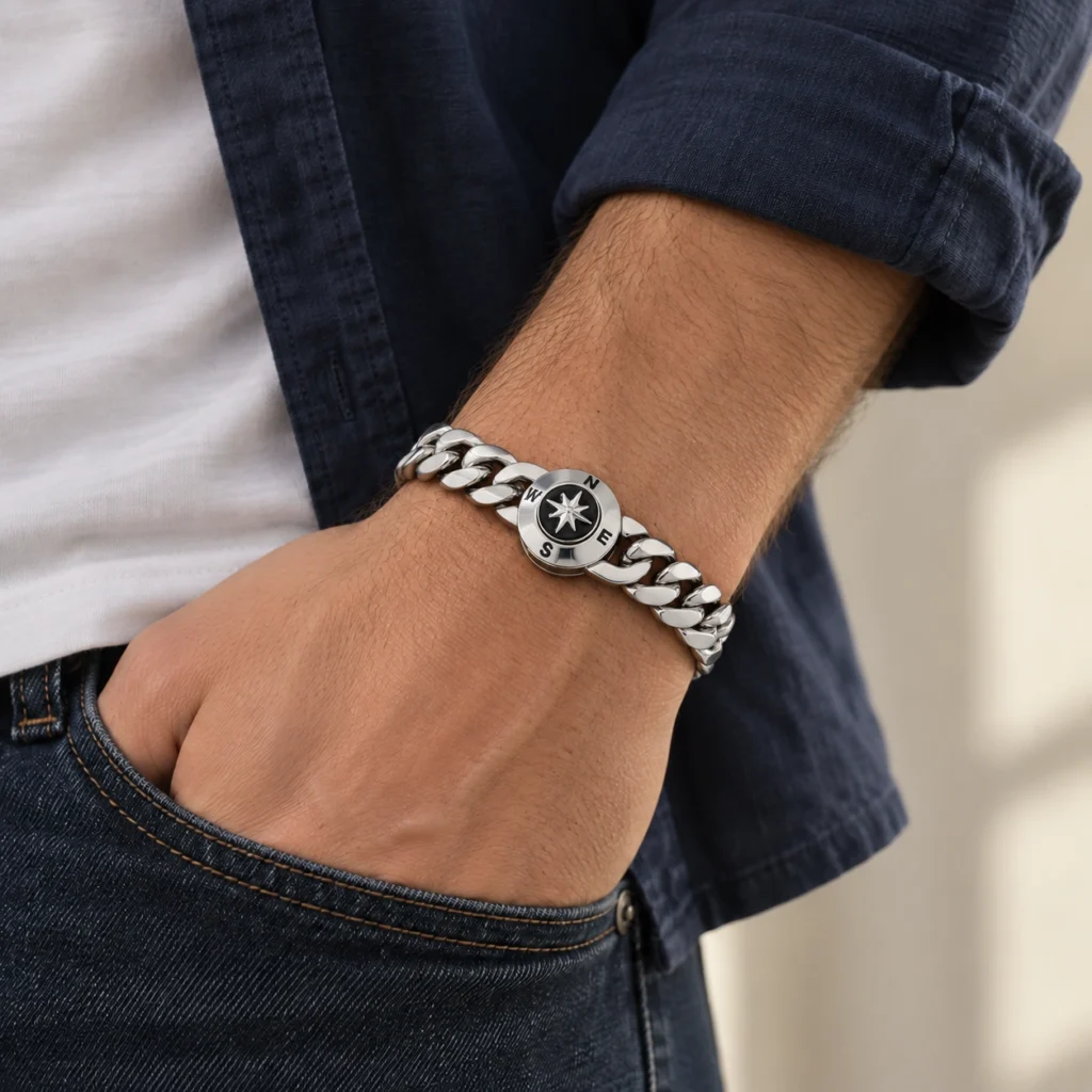 Brede schakelarmband