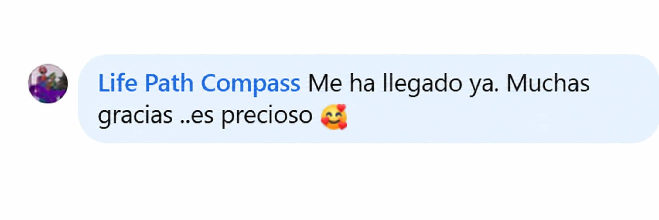 Me ha llegado ya. Muchas gracias ..es precioso 🥰